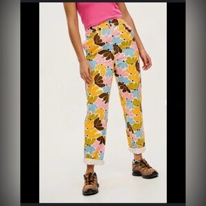 NWOT Lucy & Yak Addison Jeans McKenzie Parrot Artist Collab